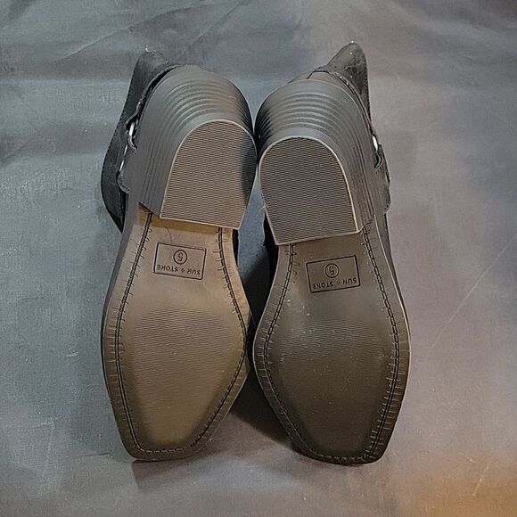 BRAND NEW SUN STONE BROWN RING HARDWARE NON-SLIP BREATHABLE SQUARE TOE - Picture 12 of 16